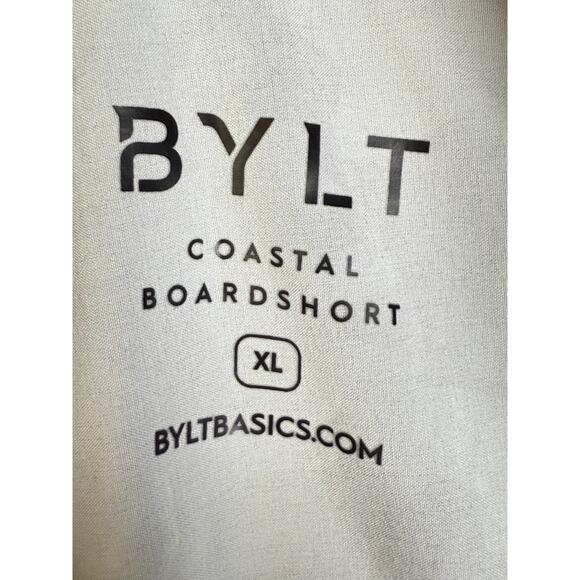BYLT Premium Basics Coastal Boardshort Swim Trunks Shorts Camo Gray Black Men XL - Picture 8 of 11